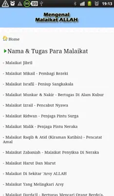 Malaikat Allah Dan Tugasnya android App screenshot 1