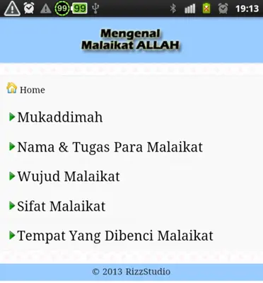 Malaikat Allah Dan Tugasnya android App screenshot 2